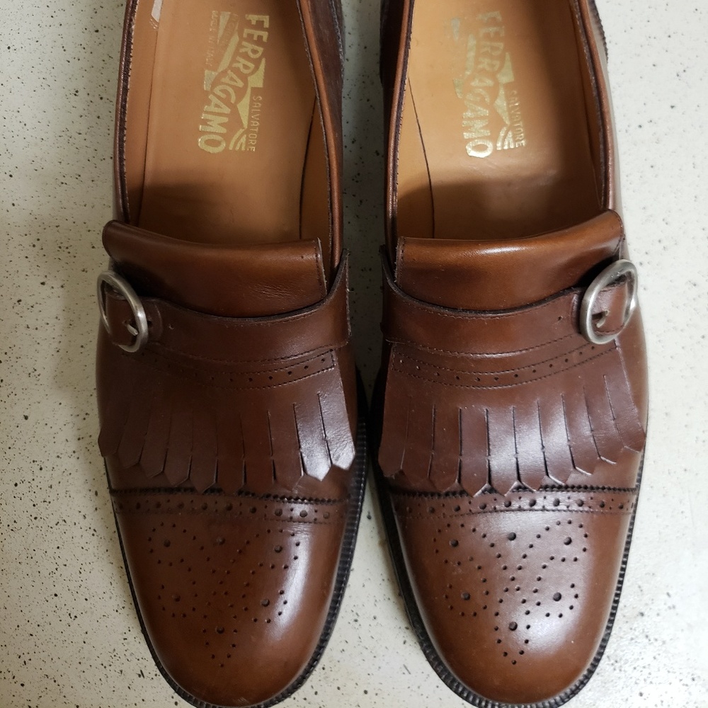 Salvatore Ferragamo Men's Kiltie Buckle Loafer